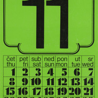 Small kalendar 1972 11