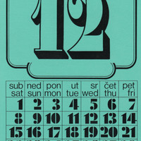 Small kalendar 1972 12