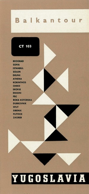Aleksandar srnec leaflet for the generalturist tourist agency 1963 print paper 213 x 97 mm 4